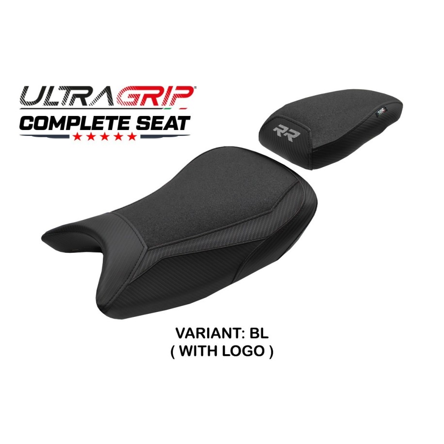 SELLA TPZ ULTRAGRIP CON LOGO PER   BMW S 1000 RR 2021/2022 , NERO