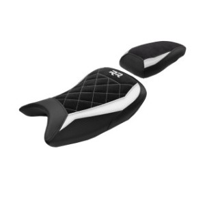 SELLA TPZ STANDARD CON LOGO PER   BMW S 1000 RR 2021/2022 , BIANCO