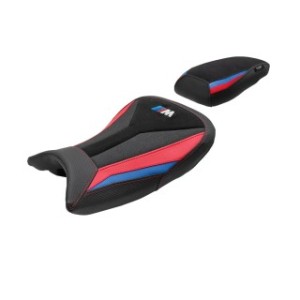 ASIENTO TPZ STANDARD CON LOGO PARA BMW S 1000 RR 2019/2020, ROSSO-BLU
