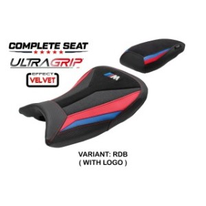 ASIENTO TPZ STANDARD CON LOGO PARA BMW S 1000 RR 2025 , ROSSO-BLU