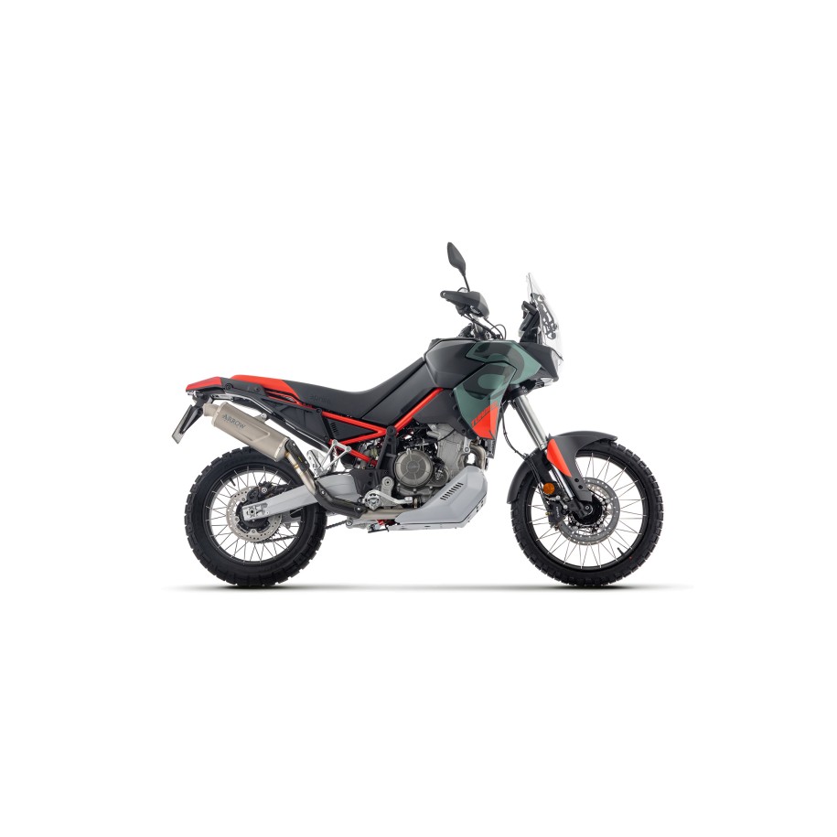 TERMINALE ARROW INDY RACE EVO APRILIA TUAREG 660 2022-2024, TITANIO/ACCIAIO, OMOLOGATO