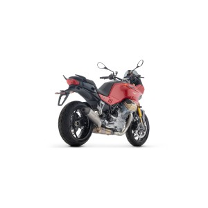 ARROW INDY RACE EVO EXHAUST MOTO GUZZI V 100 MANDELLO 2023-2024, TITANIUM/CARBON, APPROVED