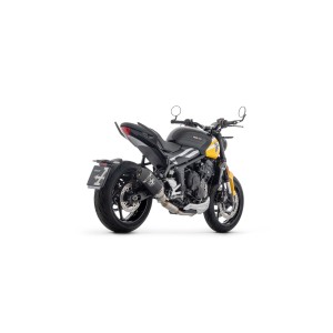 IMPIANTO DI SCARICO COMPLETO ARROW VELOCE TRIUMPH TRIDENT 660 2021-2024, ALLUMINIO DARK, CATALIZZATO