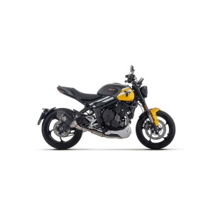 ARROW VELOCE FULL EXHAUST SYSTEM TRIUMPH TRIDENT 660 2021-2024, DARK ALUMINUM, CATALYTIC