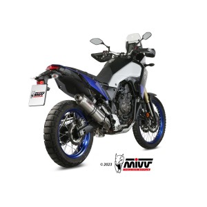 TERMINALE MIVV OVALE YAMAHA TENERE 700 2025 (EURO 5+), OMOLOGATO ACCIAIO