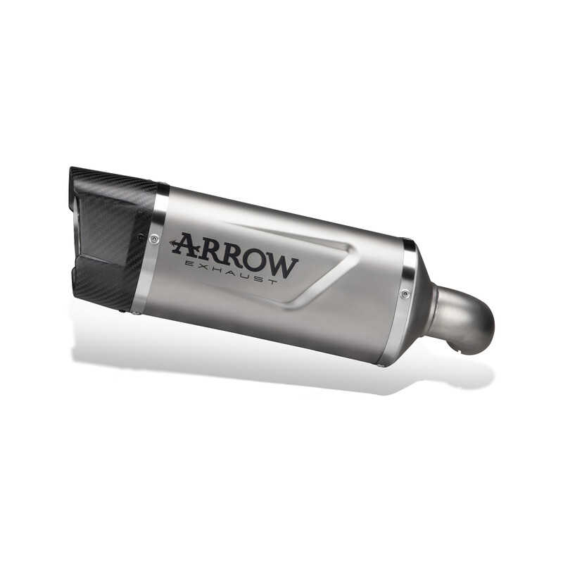 TERMINALE ARROW INDY RACE EVO YAMAHA TENERE 700 2025 (EURO 5+), ALLUMINIO/CARBONIO, OMOLOGATO