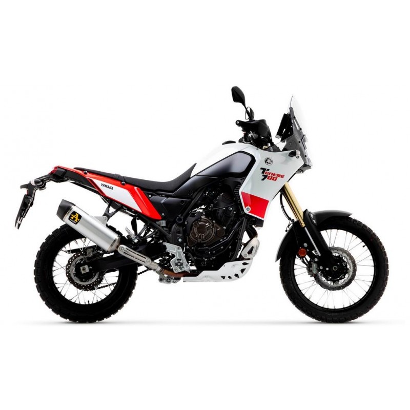 TERMINALE ARROW INDY RACE YAMAHA TENERE 700 2025 (EURO 5+), ALLUMINIO/CARBONIO, OMOLOGATO