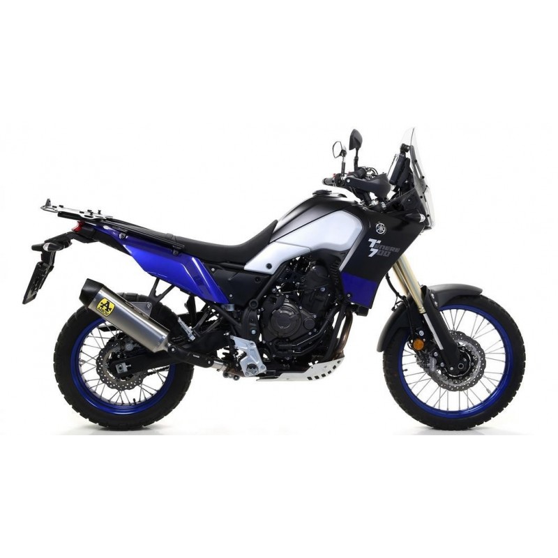 TERMINALE ARROW INDY RACE YAMAHA TENERE 700 2025 (EURO 5+), TITANIO/CARBONIO, OMOLOGATO