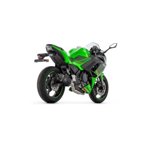 IMPIANTO DI SCARICO COMPLETO ARROW VELOCE KAWASAKI NINJA 650 2024-2025 (EURO 5+), ALLUMINIO DARK, CATALIZZATO