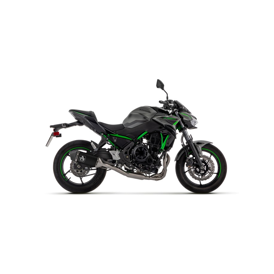 ARROW VELOCE FULL EXHAUST SYSTEM KAWASAKI Z 650 2024-2025 (EURO 5+), DARK ALUMINUM, CATALYTIC