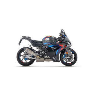 TERMINALE DI SCARICO ARROW PISTA BMW M 1000 RR 2025-2026 (EURO 5+), TITANIO DARK/CARBONIO, OMOLOGATO