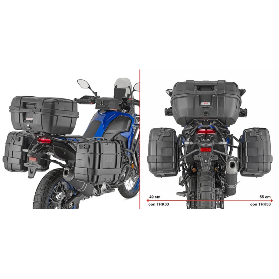 PORTAMALETAS LATERAL GIVI PL ONE-FIT MONOKEY YAMAHA TENERE 700 2025