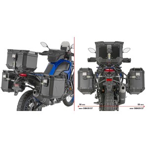 SPEZIFISCHER STAHLROHR-SEITENKOFFERTRÄGE GIVI PL ONE-FIT MONOKEY CAM-SIDE YAMAHA TENERE 700 2025