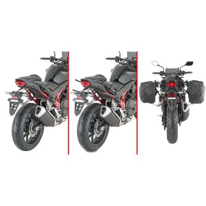 SPEZIFISCHE ABSTANDSHALTER GIVI REMOVE-X SCHNELLWECHS FÜR WEICHE SEITENTASCHEN HONDA HORNET 750 2025-2026