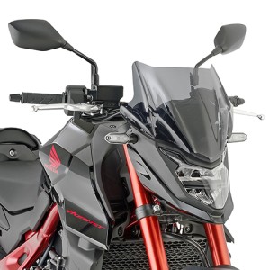 GIVI WINDSCREEN HONDA HORNET 750 2023-2024, GERÄUCHERT, MIT MONTAGESATZ
