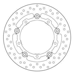 PAIR OF BREMBO SERIE ORO FRONT BRAKE DISCS YAMAHA T-MAX 560 2022-2024