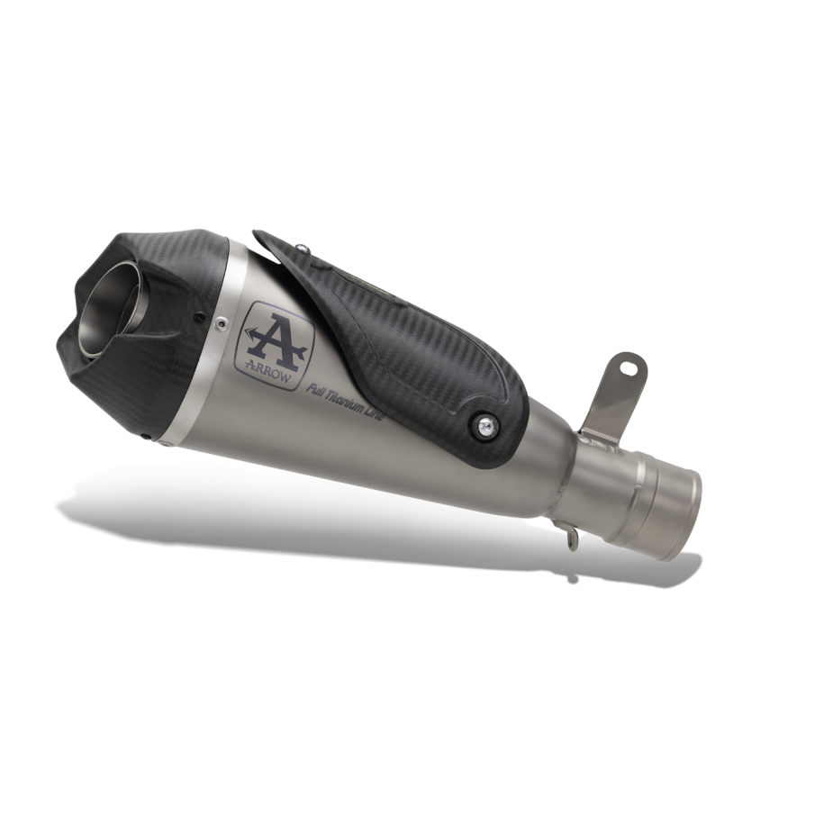 IMPIANTO DI SCARICO COMPLETO ARROW WORKS SUZUKI GSX-8T 2025-2026 (EURO 5+), TITANIO/CARBONIO, CATALIZZATO