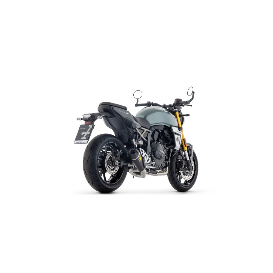 ARROW WORKS FULL EXHAUST SYSTEM SUZUKI GSX-8TT 2025-2026 (EURO 5+), DARK STEEL/CARBON, CATALYTIC