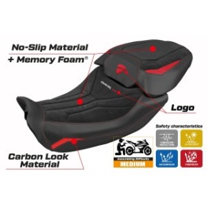 RIVESTIMENTO SELLA TPZ  COMFORT SYSTEM CON LOGO  DUCATI DIAVEL V4 2023/2025