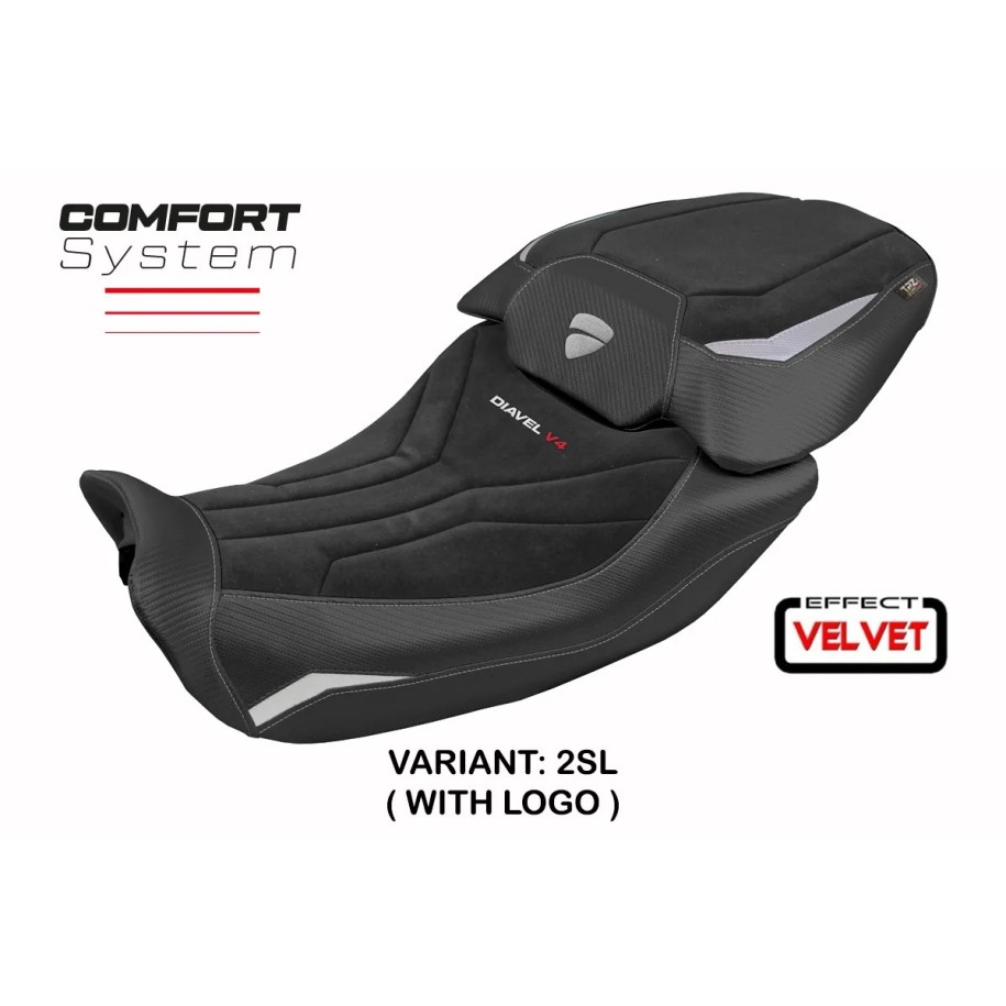 RIVESTIMENTO SELLA TPZ  COMFORT SYSTEM CON LOGO  DUCATI DIAVEL V4 2023/2025