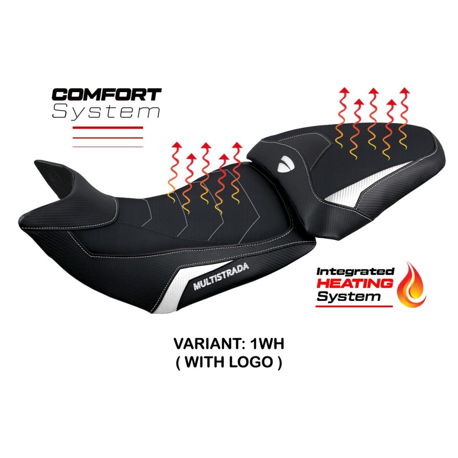 RIVESTIMENTO SELLA TPZ  HEATING COMFORT SYSTEM CON LOGO  DUCATI MULTISTRADA 1200/1260 2015/2020