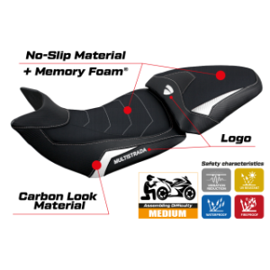 RIVESTIMENTO SELLA TPZ  HEATING COMFORT SYSTEM CON LOGO  DUCATI MULTISTRADA 1200/1260 2015/2020
