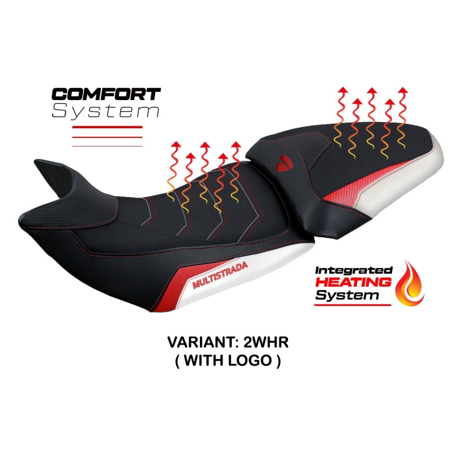 RIVESTIMENTO SELLA TPZ  HEATING COMFORT SYSTEM CON LOGO  DUCATI MULTISTRADA 1200/1260 2015/2020