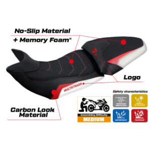 RIVESTIMENTO SELLA TPZ  HEATING COMFORT SYSTEM CON LOGO  DUCATI MULTISTRADA 1200/1260 2015/2020