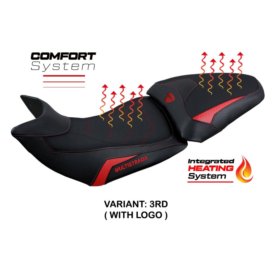 RIVESTIMENTO SELLA TPZ  HEATING COMFORT SYSTEM CON LOGO  DUCATI MULTISTRADA 1200/1260 2015/2020