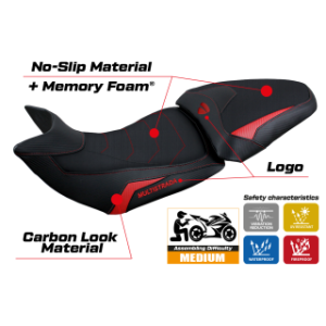 RIVESTIMENTO SELLA TPZ  HEATING COMFORT SYSTEM CON LOGO  DUCATI MULTISTRADA 1200/1260 2015/2020