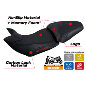 RIVESTIMENTO SELLA TPZ  HEATING COMFORT SYSTEM CON LOGO  DUCATI MULTISTRADA 1200/1260 2015/2020