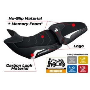 RIVESTIMENTO SELLA TPZ  HEATING COMFORT SYSTEM CON LOGO  DUCATI MULTISTRADA V2 2021/2024