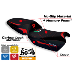 RIVESTIMENTO SELLA TPZ  HEATING COMFORT SYSTEM CON LOGO  DUCATI MULTISTRADA V4 SELLA NORMALE 2021/2025