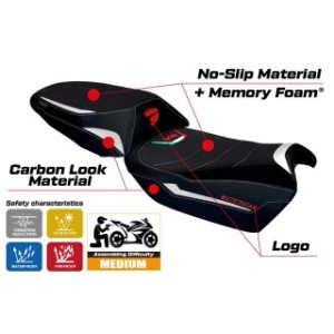 RIVESTIMENTO SELLA TPZ  HEATING COMFORT SYSTEM CON LOGO  DUCATI MULTISTRADA V4 SELLA NORMALE 2021/2025