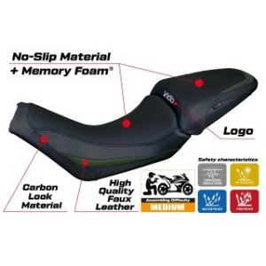 RIVESTIMENTO SELLA TPZ  HEATING COMFORT SYSTEM CON LOGO  MOTO GUZZI V100 MANDELLO 2022/2025