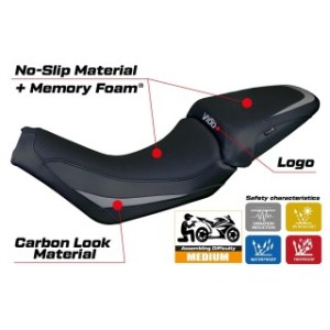 RIVESTIMENTO SELLA TPZ  HEATING COMFORT SYSTEM CON LOGO  MOTO GUZZI V100 MANDELLO 2022/2025