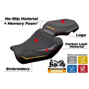 RIVESTIMENTO SELLA TPZ  HEATING COMFORT SYSTEM CON LOGO  YAMAHA TRACER 9 2025-2026