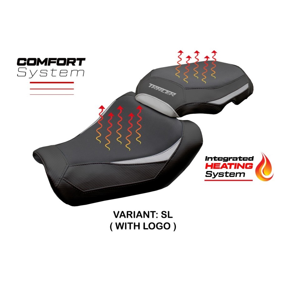 RIVESTIMENTO SELLA TPZ  HEATING COMFORT SYSTEM CON LOGO  YAMAHA TRACER 9 2025-2026