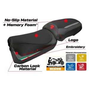RIVESTIMENTO SELLA TPZ  HEATING COMFORT SYSTEM CON LOGO  DUCATI MULTISTRADA V2 2025