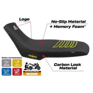 RIVESTIMENTO SELLA TPZ  COMFORT SYSTEM CON LOGO  APRILIA TUAREG 660 2021/2025