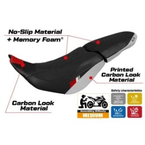 RIVESTIMENTO SELLA TPZ  COMFORT SYSTEM NO LOGO DUCATI DESERT-X 2022/2025 SELLA STANDARD