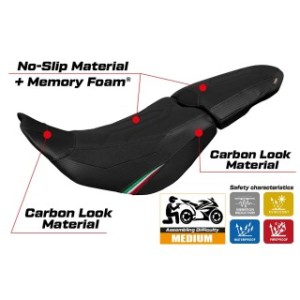 RIVESTIMENTO SELLA TPZ  COMFORT SYSTEM NO LOGO DUCATI DESERT-X 2022/2025 SELLA STANDARD