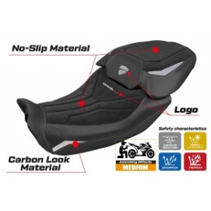 RIVESTIMENTO SELLA TPZ  STANDARD CON LOGO  DUCATI DIAVEL V4 2023/2025