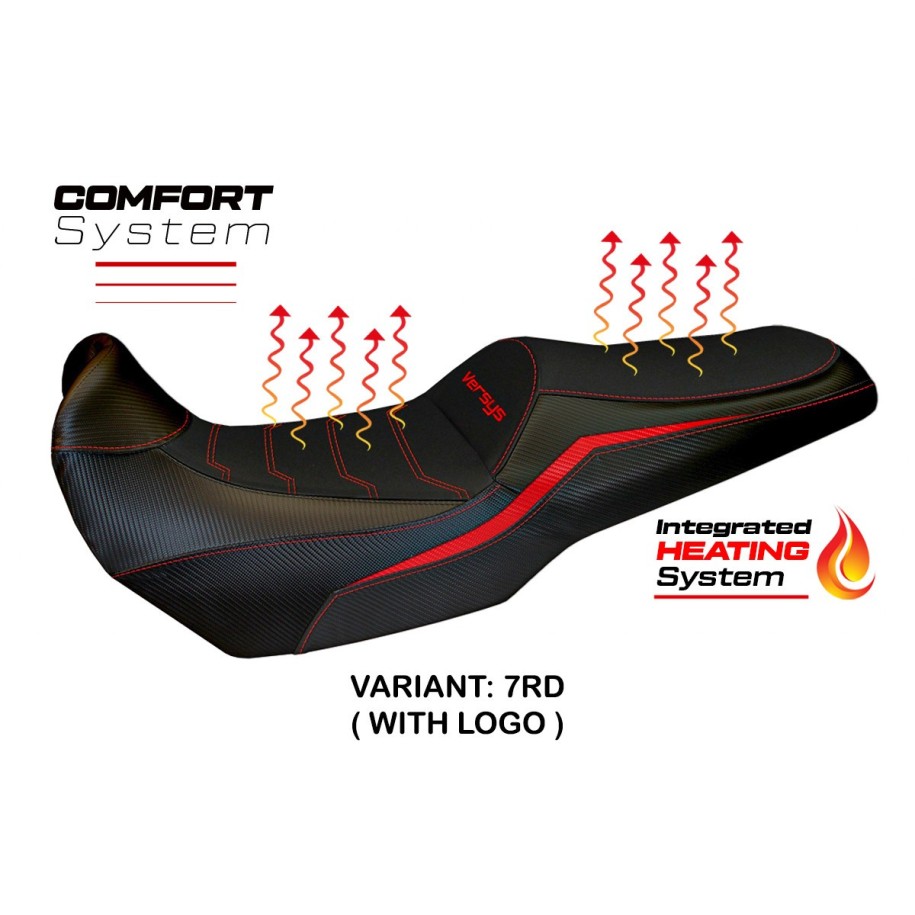 RIVESTIMENTO SELLA TPZ  HEATING COMFORT SYSTEM CON LOGO  KAWASAKI VERSYS 1000 2019/2024