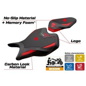 RIVESTIMENTO SELLA TPZ  COMFORT SYSTEM CON LOGO  DUCATI PANIGALE V2 2025