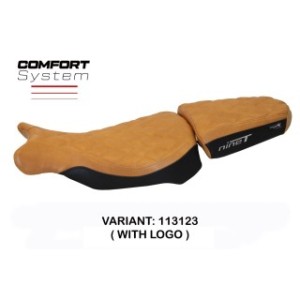 RIVESTIMENTO SELLA TPZ  COMFORT SYSTEM PER SELLA DOPPIA CON LOGO  BMW R NINE T 2021/2024 , CAMMELLO