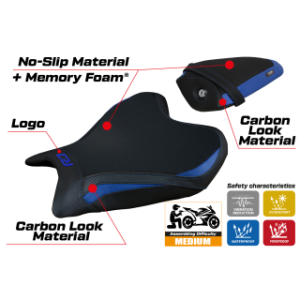 RIVESTIMENTO SELLA TPZ  COMFORT SYSTEM CON LOGO  YAMAHA R7 2021/2025