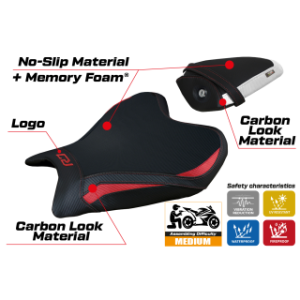RIVESTIMENTO SELLA TPZ  COMFORT SYSTEM CON LOGO  YAMAHA R7 2021/2025