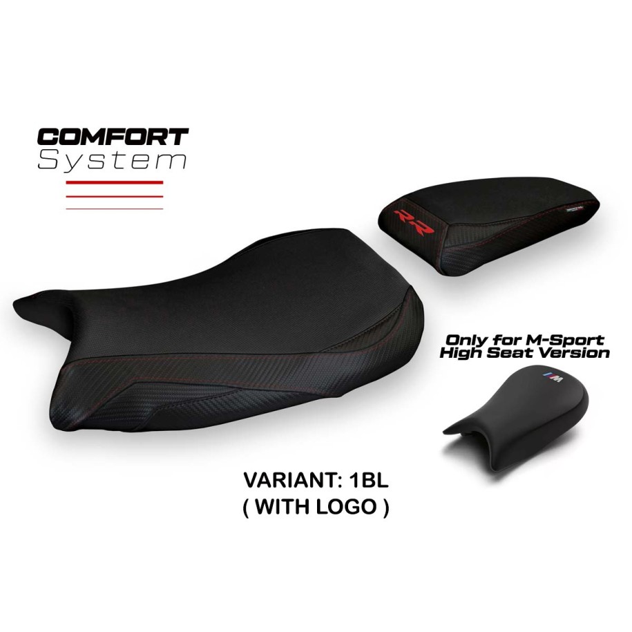 RIVESTIMENTO SELLA TPZ  COMFORT SYSTEM CON LOGO  BMW S 1000 RR 2019/2025 SELLA M-SPORT