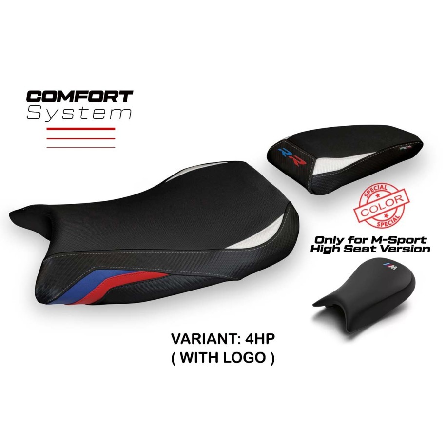 RIVESTIMENTO SELLA TPZ  COMFORT SYSTEM CON LOGO  BMW S 1000 RR 2019/2025 SELLA M-SPORT